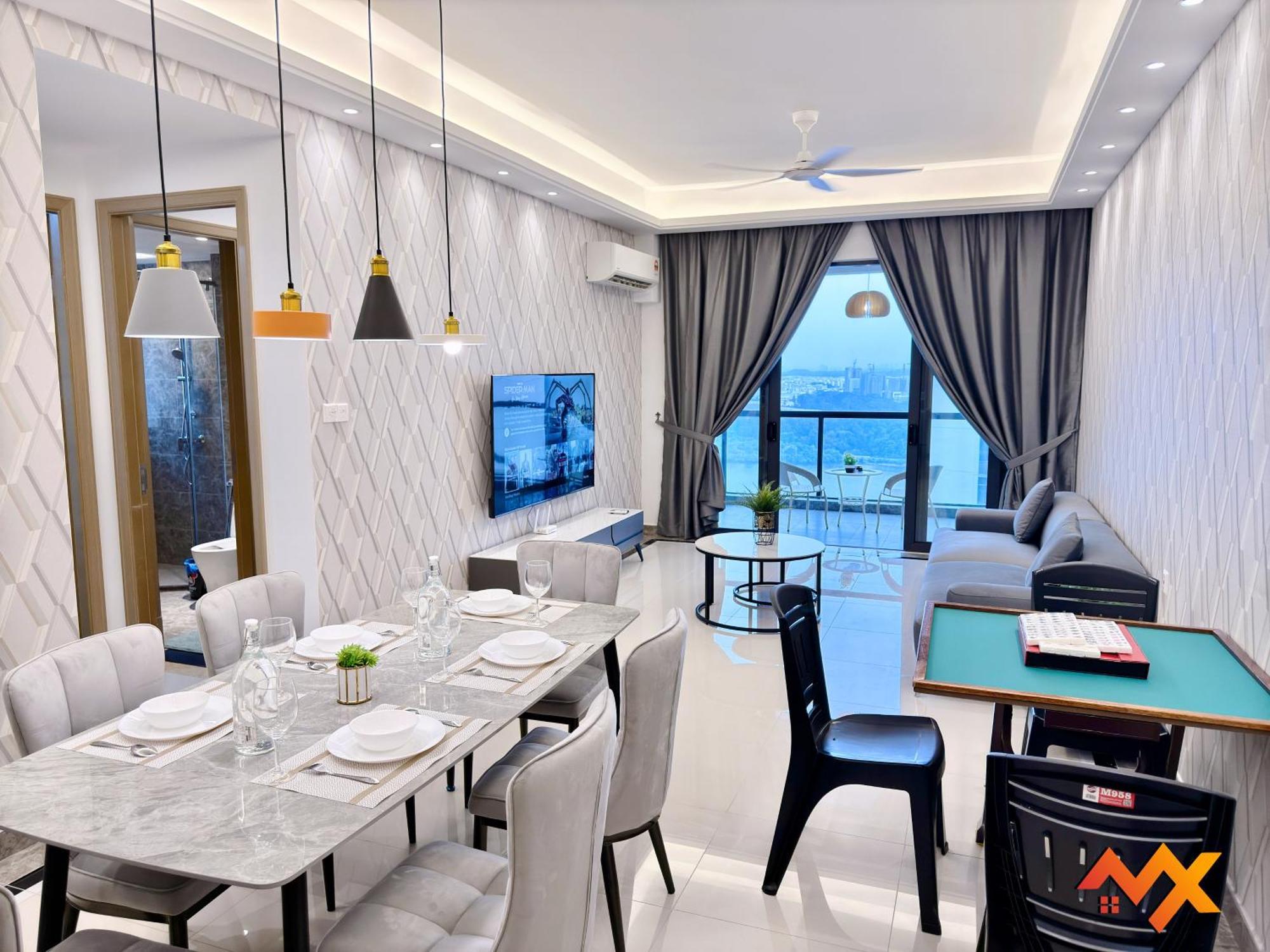 Pangsapuri R&f Mall Princess Cove 10-12pax Sea View-smart Tv 70inch *